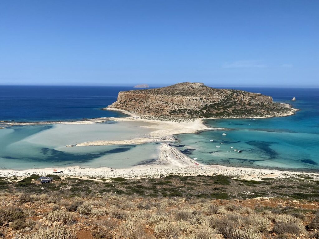 laguna Balos Kreta przezroczysta woda piękny widok