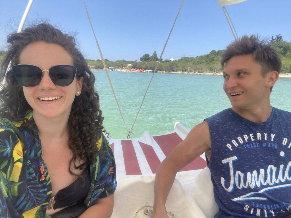 szczęśliwa para happy couple, jezioro lake Kournas Kreta