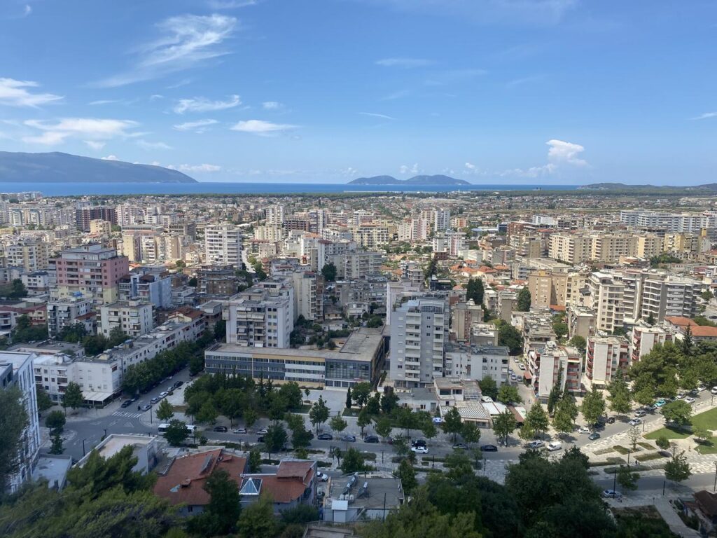 panorama widokowa Wlora widok na miasto